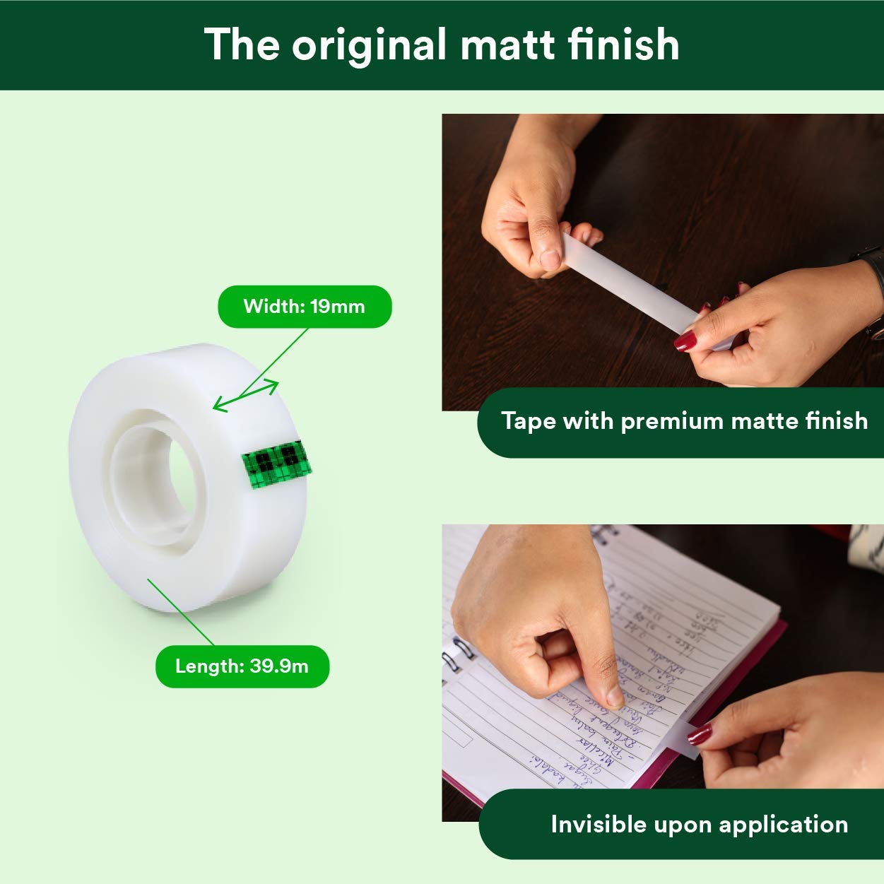 3M Scotch Magic Tape with Dispenser – The Original Matte-Finish ...